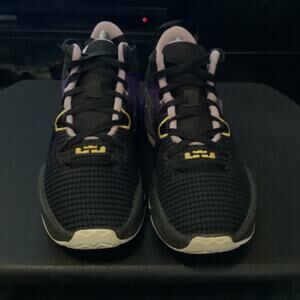 Nike LeBron Witness 7 Lakers Black / Gold / Lilac / Purple Sz Men 8.5/WMNS 10